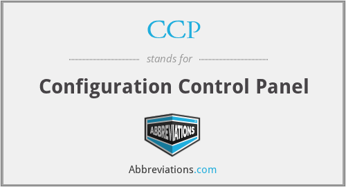 CCP - Configuration Control Panel