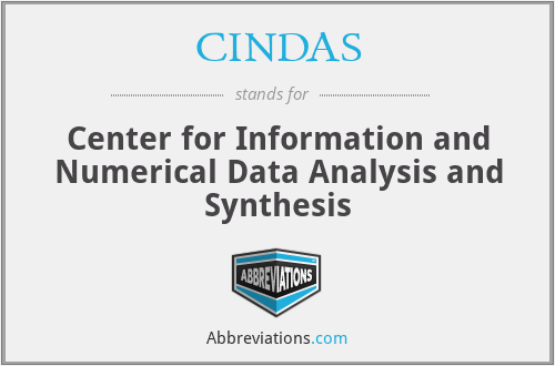 CINDAS - Center for Information and Numerical Data Analysis and Synthesis