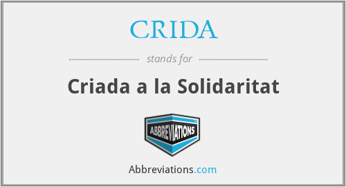 CRIDA - Criada a la Solidaritat