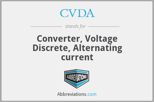 CVDA - Converter, Voltage Discrete, Alternating current