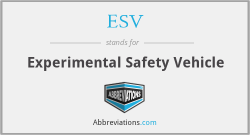 ESV - Experimental Safety Vehicle