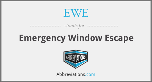 EWE - Emergency Window Escape