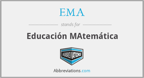 EMA - Educación MAtemática