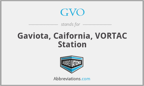 GVO - Gaviota, Caifornia, VORTAC Station