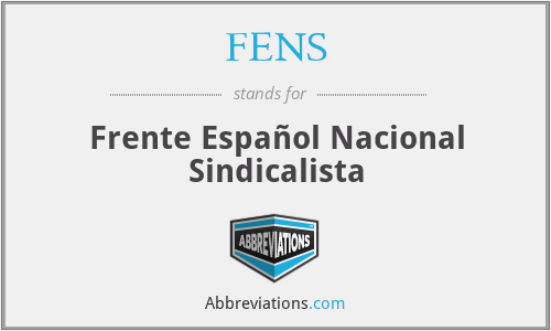 FENS - Frente Español Nacional Sindicalista