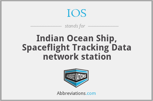 IOS - Indian Ocean Ship, Spaceflight Tracking Data network station