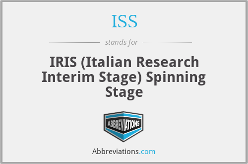 ISS - IRIS (Italian Research Interim Stage) Spinning Stage