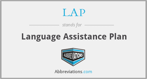 LAP - Language Assistance Plan