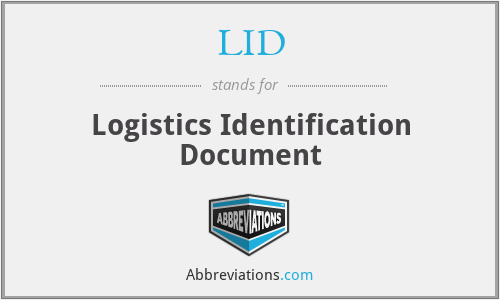 LID - Logistics Identification Document