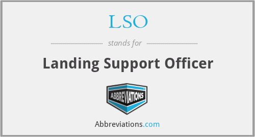 LSO - Landing Support Officer