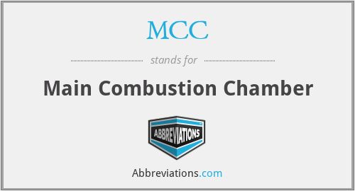 MCC - Main Combustion Chamber