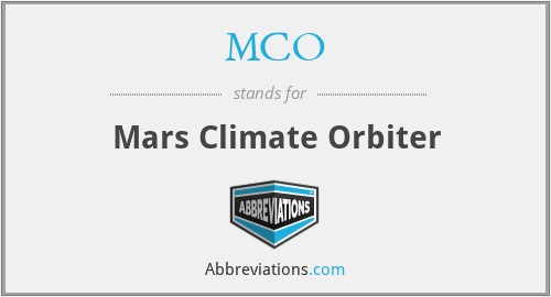 MCO - Mars Climate Orbiter