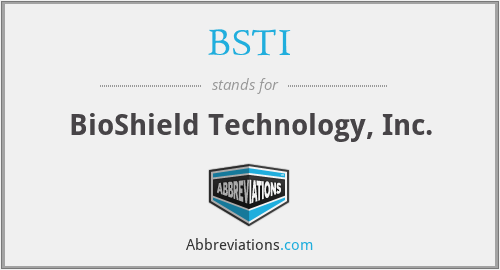 BSTI - BioShield Technology, Inc.