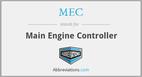 MEC - Main Engine Controller