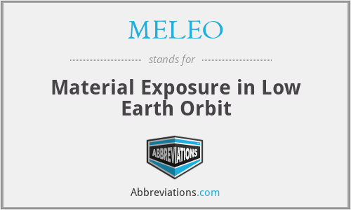 MELEO - Material Exposure in Low Earth Orbit