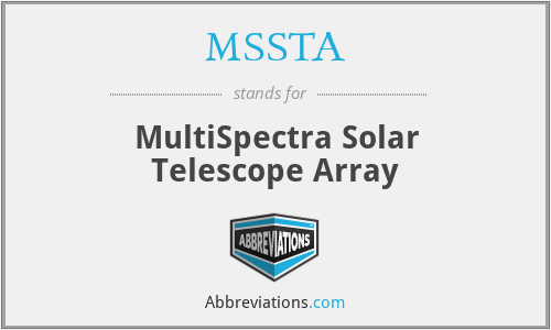 MSSTA - MultiSpectra Solar Telescope Array