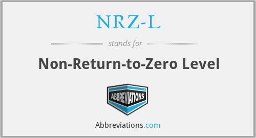 NRZ-L - Non-Return-to-Zero Level