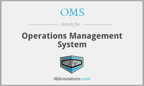OMS - Operations Management System