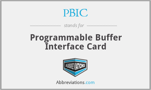 PBIC - Programmable Buffer Interface Card