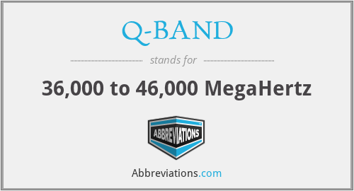 Q-BAND - 36,000 to 46,000 MegaHertz