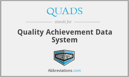 QUADS - Quality Achievement Data System