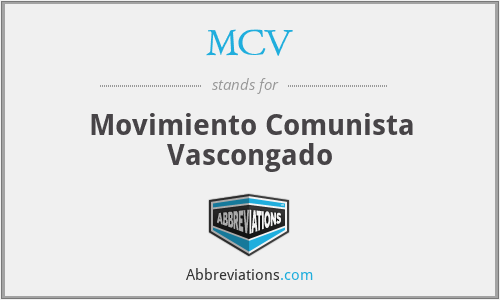 MCV - Movimiento Comunista Vascongado
