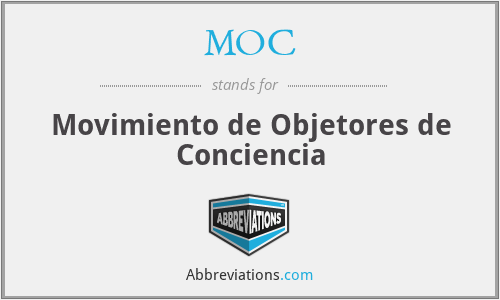 MOC - Movimiento de Objetores de Conciencia