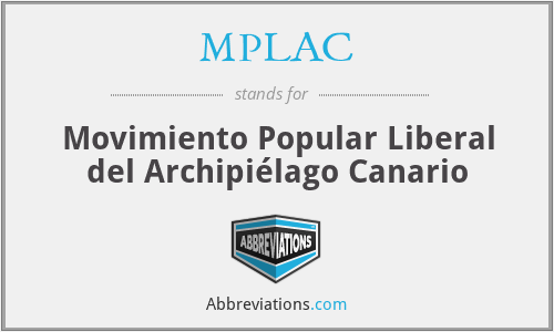 MPLAC - Movimiento Popular Liberal del Archipiélago Canario