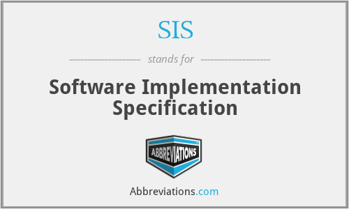 SIS - Software Implementation Specification