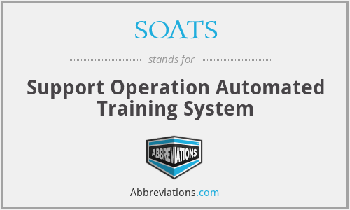 SOATS - Support Operation Automated Training System