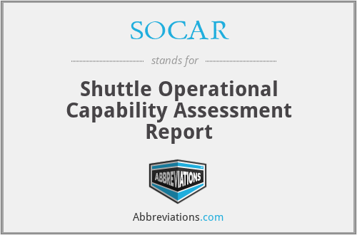 SOCAR - Shuttle Operational Capability Assessment Report