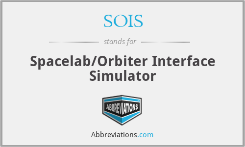 SOIS - Spacelab/Orbiter Interface Simulator