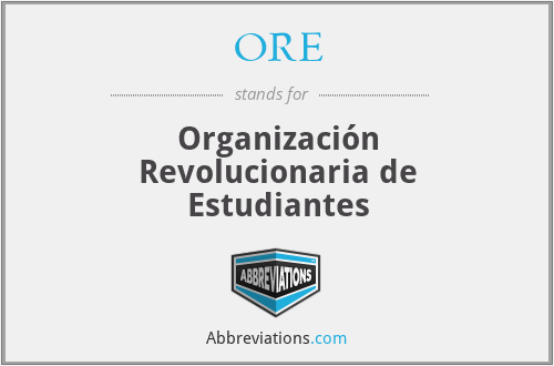 ORE - Organización Revolucionaria de Estudiantes