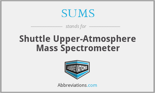 SUMS - Shuttle Upper-Atmosphere Mass Spectrometer