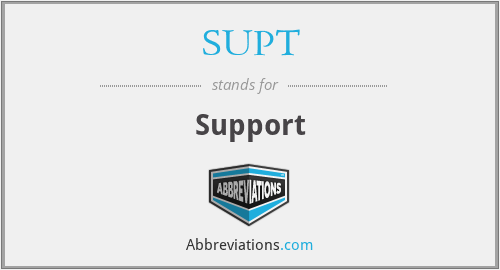 SUPT - Support