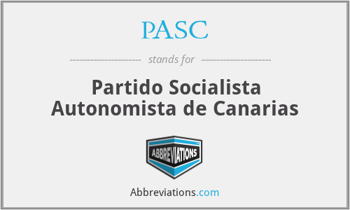 PASC - Partido Socialista Autonomista de Canarias