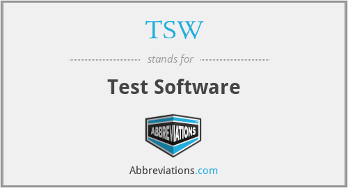 TSW - Test Software
