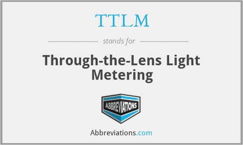 TTLM - Through-the-Lens Light Metering