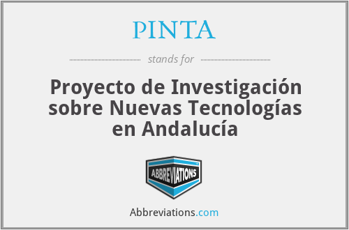 PINTA - Proyecto de Investigación sobre Nuevas Tecnologías en Andalucía