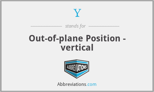 Y - Out-of-plane Position - vertical