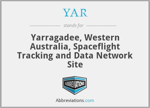YAR - Yarragadee, Western Australia, Spaceflight Tracking and Data Network Site