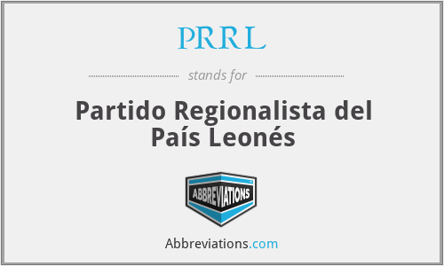 PRRL - Partido Regionalista del País Leonés