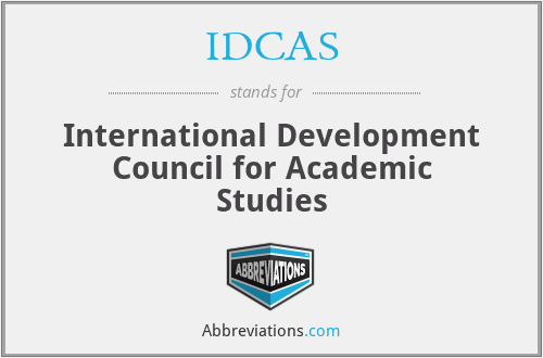 IDCAS - International Development Council for Academic Studies