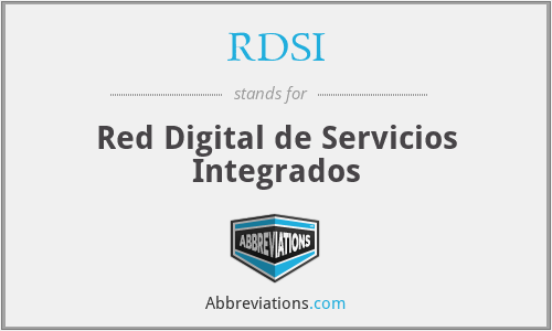 RDSI - Red Digital de Servicios Integrados