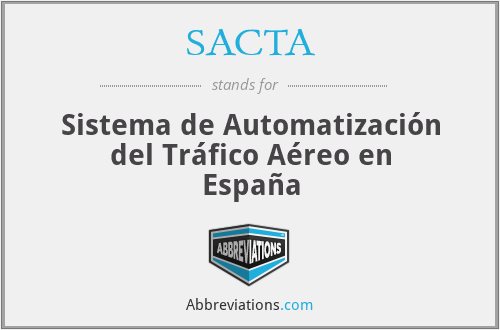 SACTA - Sistema de Automatización del Tráfico Aéreo en España