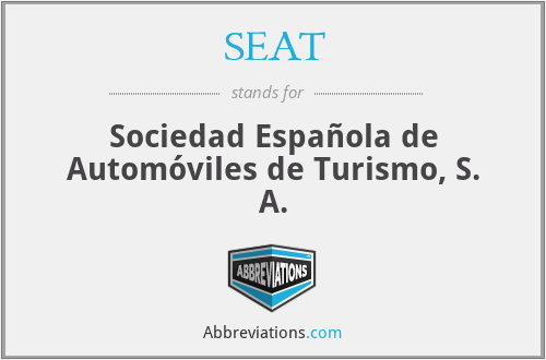 SEAT - Sociedad Española de Automóviles de Turismo, S. A.
