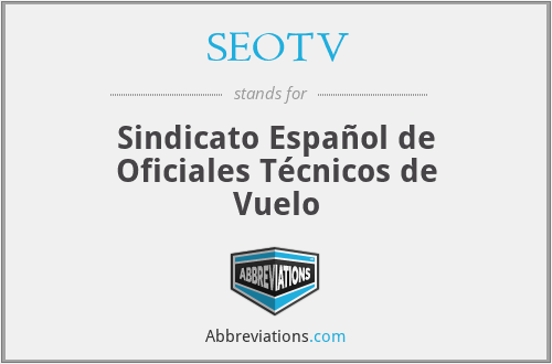 SEOTV - Sindicato Español de Oficiales Técnicos de Vuelo