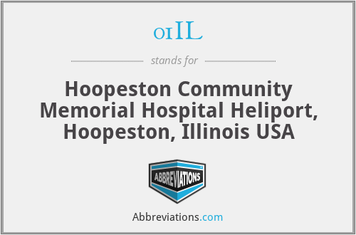 01IL - Hoopeston Community Memorial Hospital Heliport, Hoopeston, Illinois USA