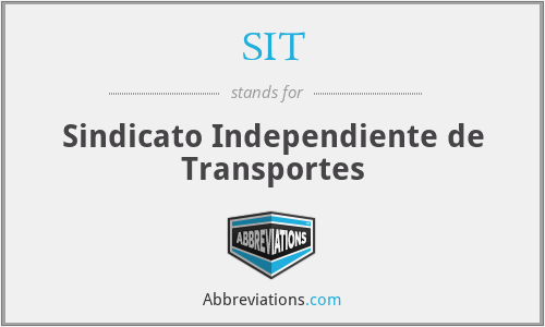 SIT - Sindicato Independiente de Transportes