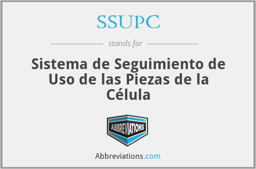 SSUPC - Sistema de Seguimiento de Uso de las Piezas de la Célula
